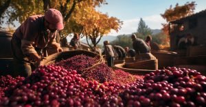 Latin American workers engaged in sustainable sourcing participates in a fair trade cooperative.